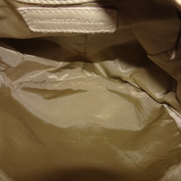 Francesco Biasia Ivory Leather  handbag - Picture 8 of 9